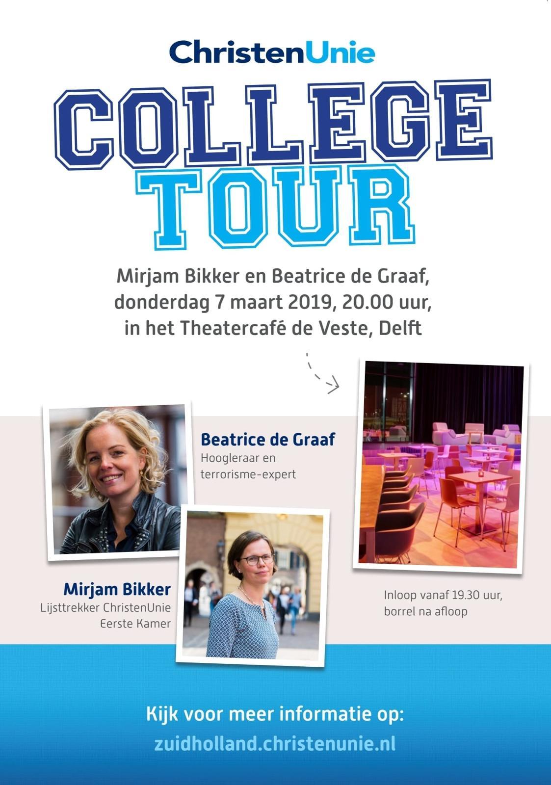 College Tour met Beatrice de Graaf en Mirjam Bikker ChristenUnie